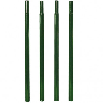 Fixation pour arche - Pack 4 tubes ronds à enfoncer - Vert sapin