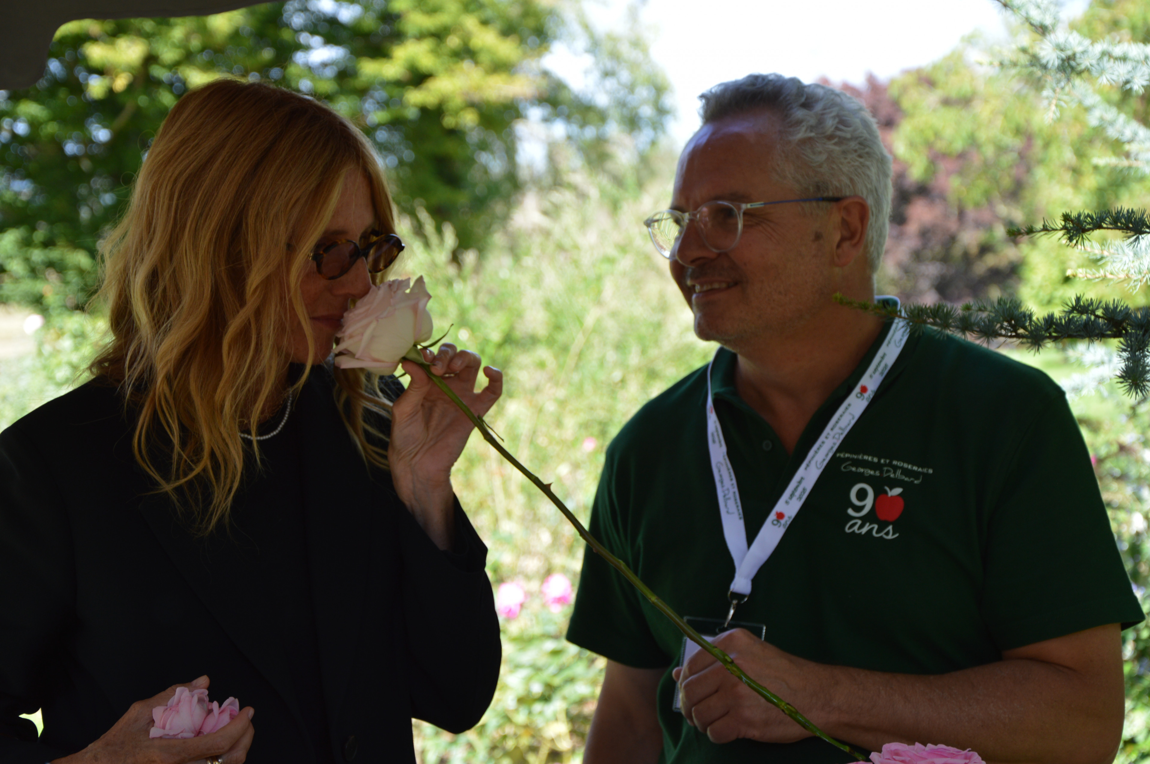 Sandrine Kiberlain lors des 90 ans de Georges Delbard
